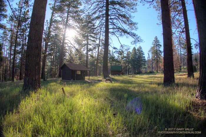 It was a close call at Horse Meadows, but the cabins and most of the trees appeared to be OK.