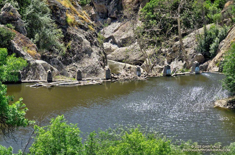 Century Lake Dam with Udell Gorge below.