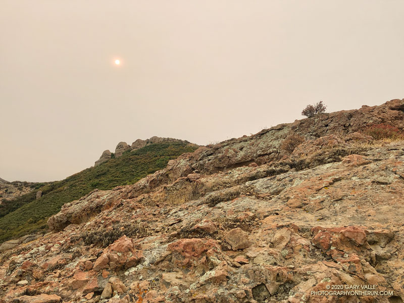 Looking toward the summit of Peak 2935, the high point on the north side of Boney Mountain.