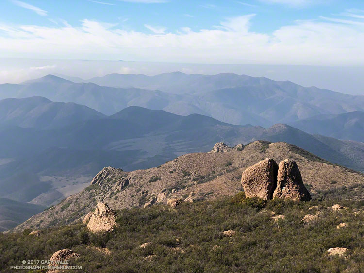 Chamberlain Rock from the Chamberlain segment of the Backbone Trail.