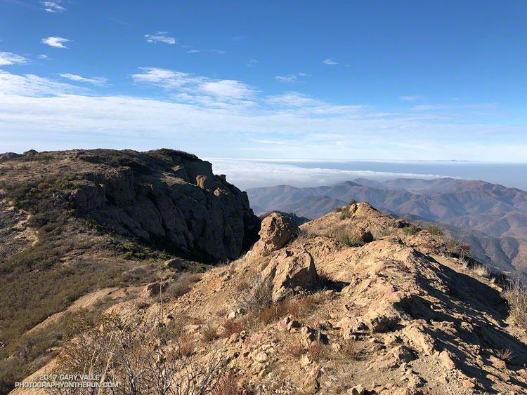 View southwest from Tri Peaks.