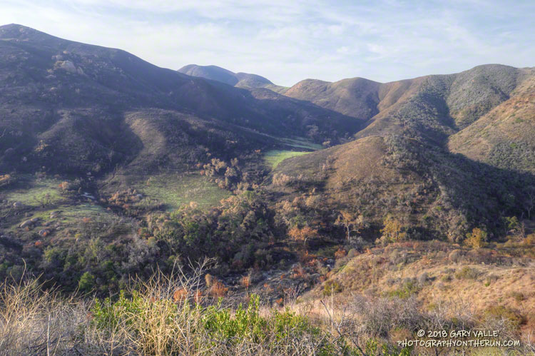 View across upper Blue Canyon, from the Old Boney Trail.