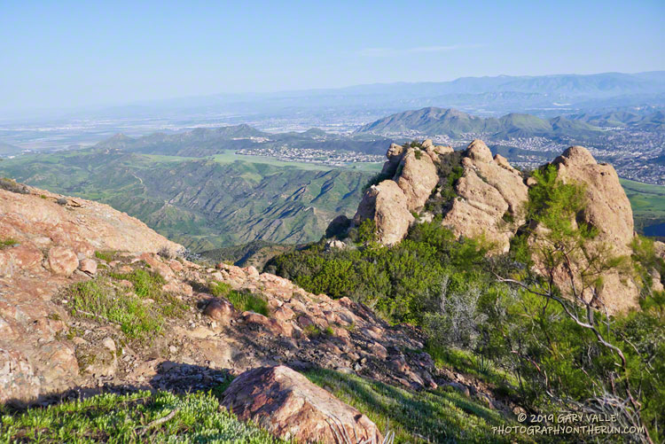 View toward Conejo Mountain, Oxnard Plain and Ventura Mountains.
