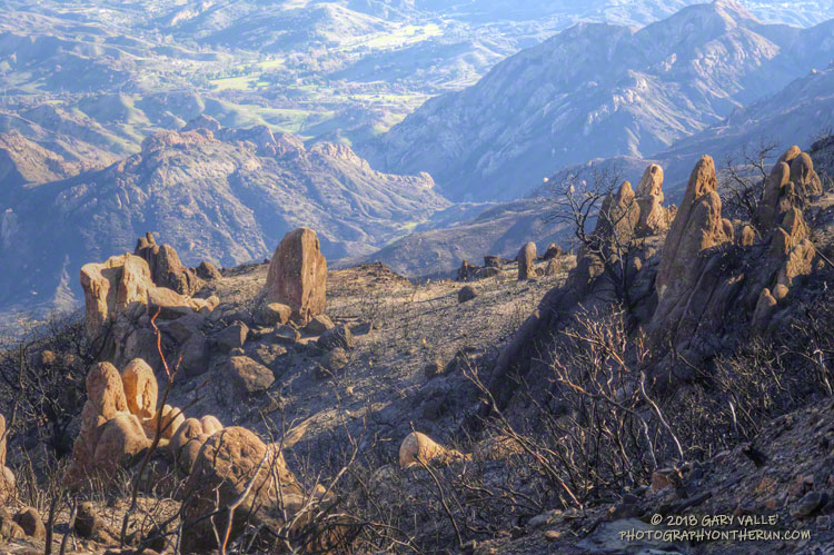 Rocks along Castro Peak Mtwy, just east of the Castro "T."