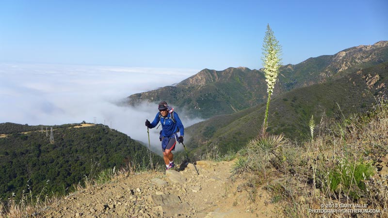 Kevin on the Cold Spring Trail, early in the loop.