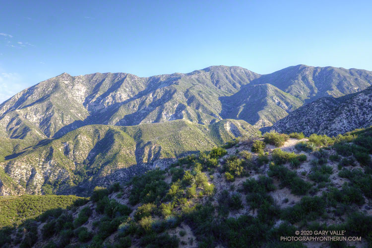 View toward Condor Peak from about mile 2 of the Condor Peak Trail (Vogel Flat start). 