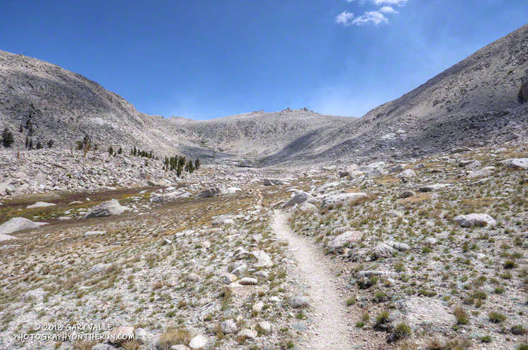 Working up Rock Creek basin. Elevation here is about 11,200'.