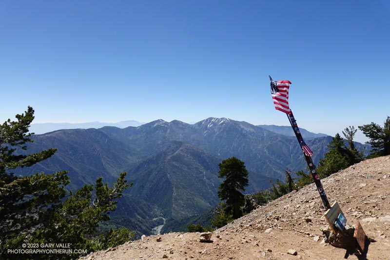 Mt. Baldy from Mt. Baden-Powell. July 9, 2023.
