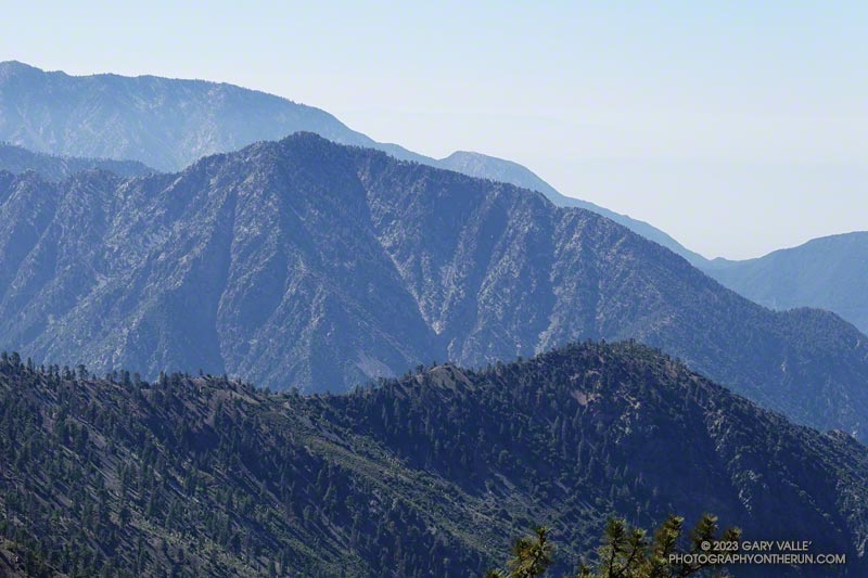 Iron Mountain and Ross Mountain from the west ridge of Mt. Burnham.