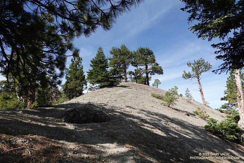 Just about to the top of Peak 8555 on Baldy's North Backbone trail.