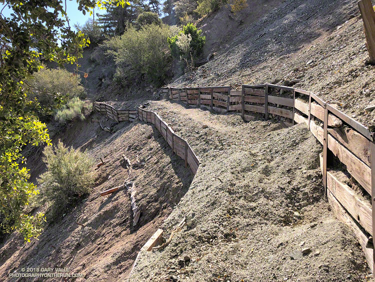 Stabilized section of the Manzanita Trail.