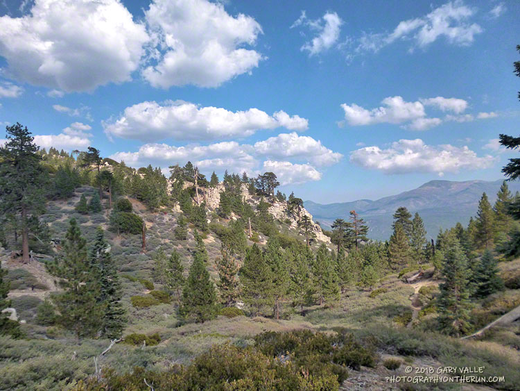 View from near the top of the Seven Oaks Trail. Only a few miles to the Finish!