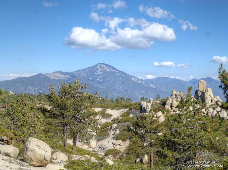 Sugarloaf Mountain from the Skyline Trail. The nearly 10,000' summit of Sugarloaf was the high point of the 100 mile course. It was at about mile 24.7 of the 100 mile. (Photo @ mile 36.3/88.8)