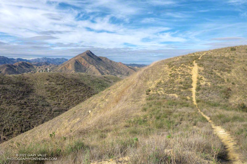 Looking back at Ladyface from the trail on Heartbreak Ridge, on the return to the Phantom Trail.