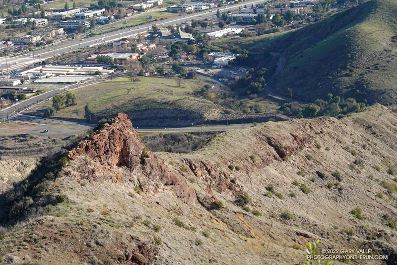 Little Rock and the East/Northeast Ridge from above.