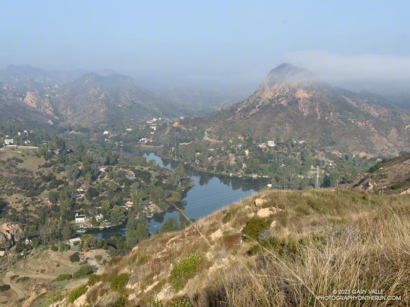 Malibou Lake and Sugarloaf from Lake Vista Ridge.