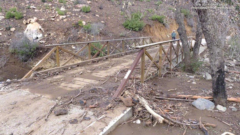 Bridge on Sycamore Canyon Fire Road at its junction with the Upper Sycamore Trail before the climb up to Satwiwa.