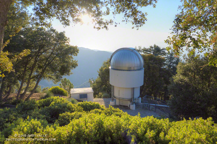 One of the telescopes in Georgia State University’s six-telescope CHARA optical/infrared interferometric array on Mt. Wilson.