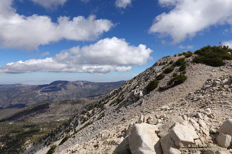 Continuing higher on the San Bernardino Divide Trail.