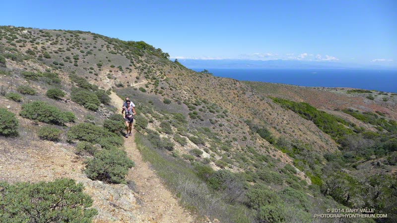 Ann and Ernie on the Montañon Ridge Trail.