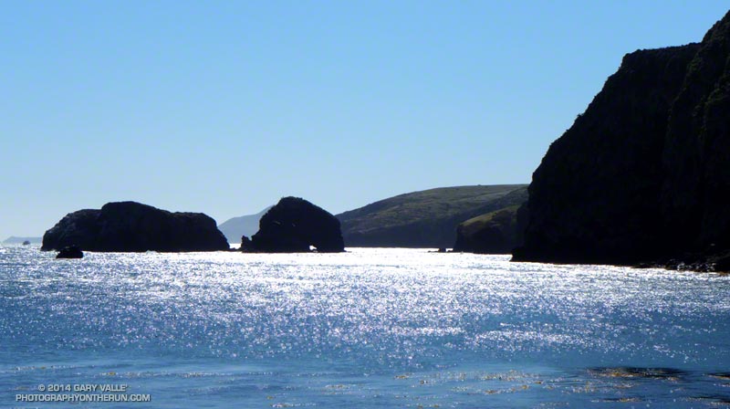Rocks near Scorpion Anchorage.