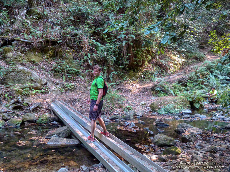 Girder bridge across West Waddell Creek.