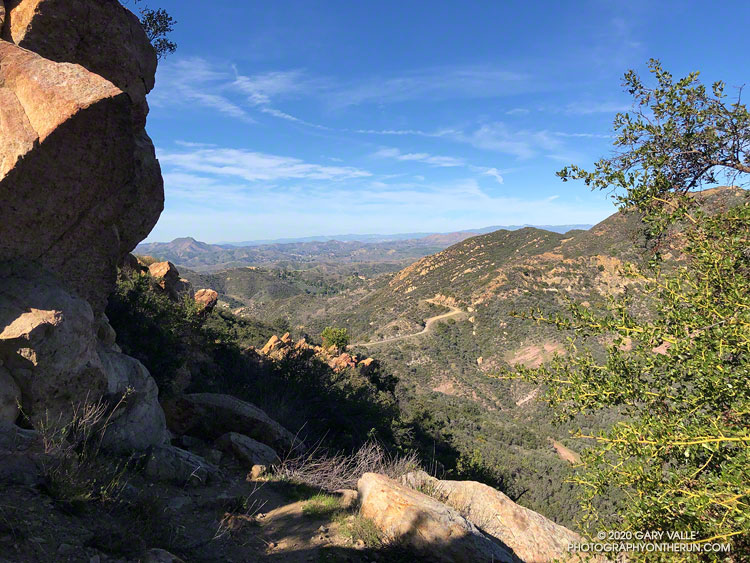 Continuing along Topanga Lookout Ridge.