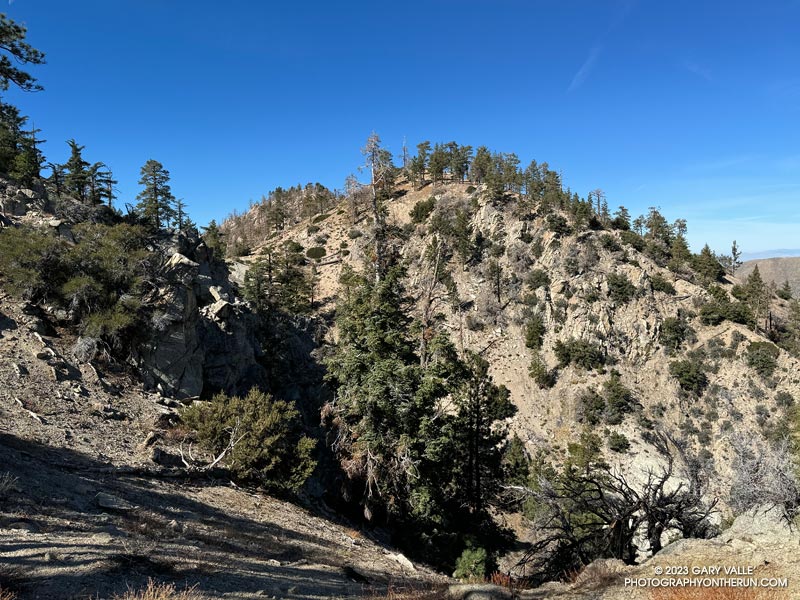 Winston Ridge from the PCT, east of Cloudburst Summit.